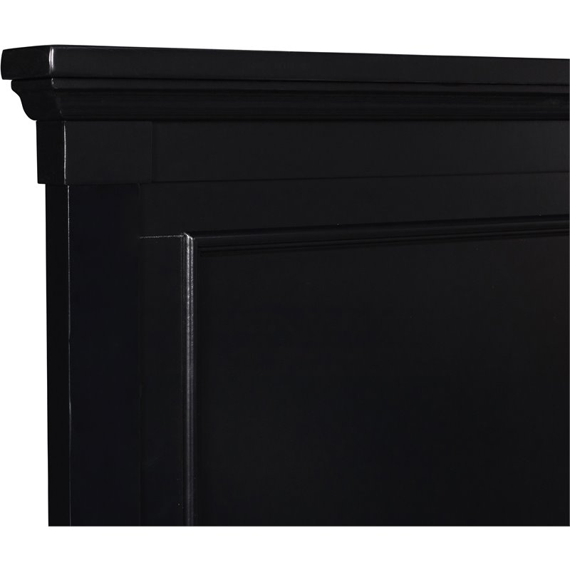 New Classic Furniture Tamarack 3/3 Solid Wood Twin Bed in Black