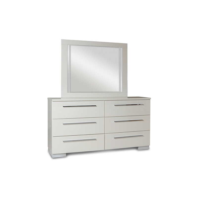 New Classic Furniture Sapphire Solid Wood 5Pc Bedroom Set in White