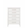 New Classic Furniture Andover Transitional Solid Wood Chest in White
