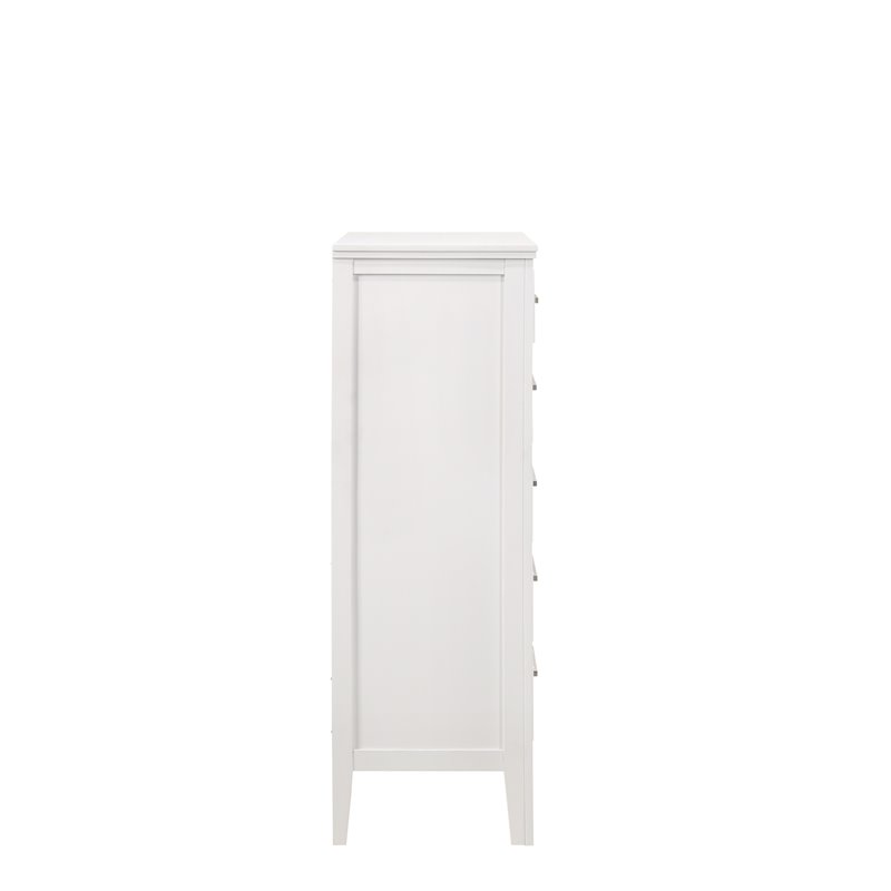 New Classic Furniture Andover Transitional Solid Wood Chest in White