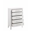 New Classic Furniture Andover Transitional Solid Wood Chest in White
