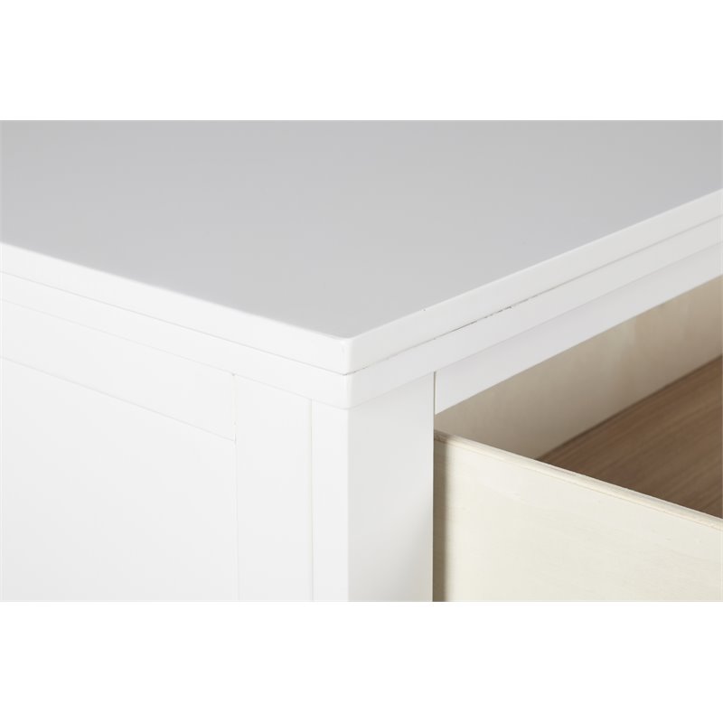 New Classic Furniture Andover Transitional Solid Wood Chest in White