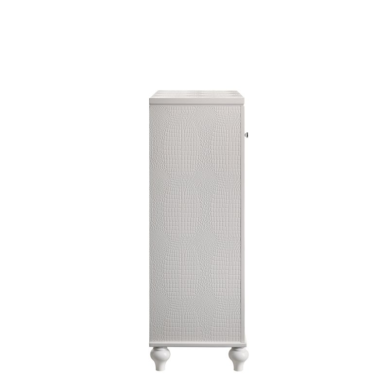 New Classic Furniture Modern Solid Wood Chest with Drawers in White