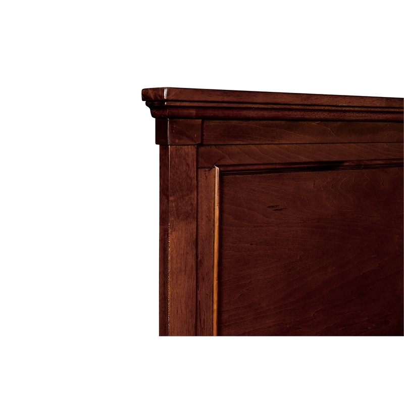 New Classic Furniture Tamarack Contemporary Solid Wood 4/6 Full Bed in Cherry