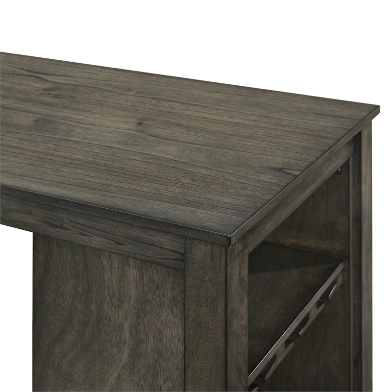New Classic Furniture Churon Solid Wood Gathering Bar Table and 2 Stools - Brown