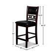 New Classic Furniture Gia 5-Piece Transitional Wood Dining Set in Ebony