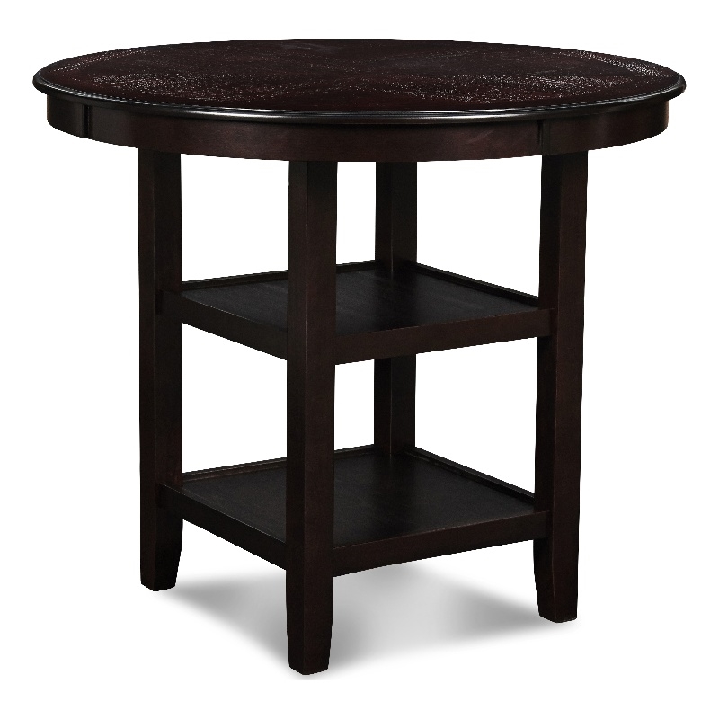 New Classic Furniture Gia 5-Piece Transitional Wood Dining Set in Ebony
