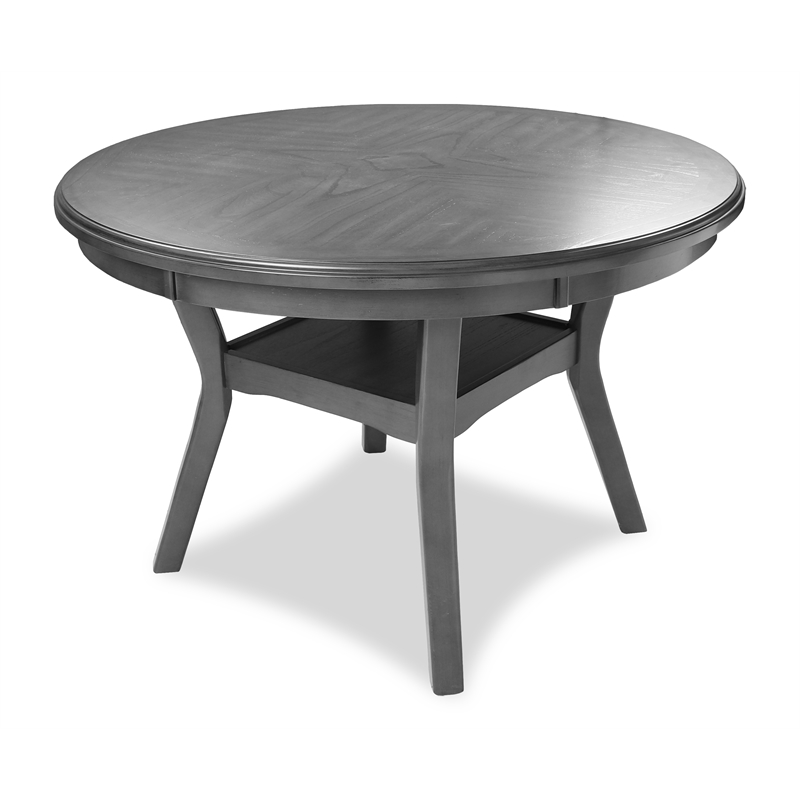 New Classic Furniture Mitchell 5-Piece Transitional Wood Dining Set in Gray