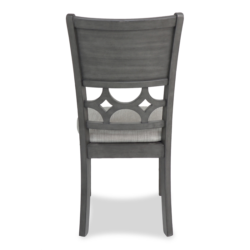 New Classic Furniture Mitchell 5-Piece Transitional Wood Dining Set in Gray