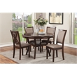 New Classic Furniture Amy 5-Piece Contemporary Wood Dining Set in Cherry