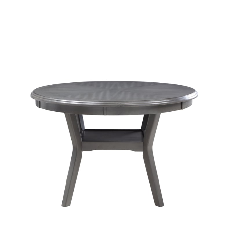 New Classic Furniture Amy 5-Piece Contemporary Wood Dining Set in Gray