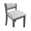 New Classic Furniture Amy 5-Piece Contemporary Wood Dining Set in Gray