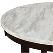 New Classic Furniture Celeste Round Wood Counter Table in Espresso