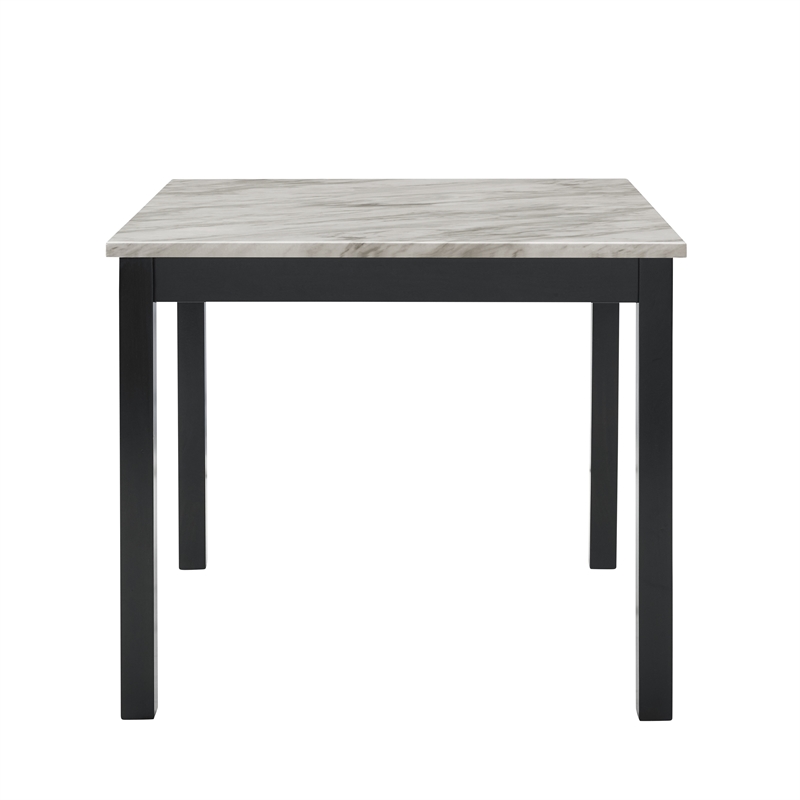 New Classic Furniture Celeste 5-Piece Faux Marble & Wood Counter Set in Blue