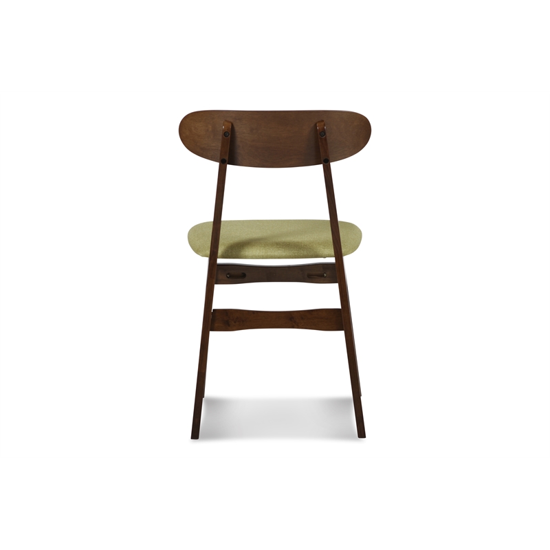 New Classic Furniture Morocco 5-Piece Mid-Century Wood Dining Set in Green