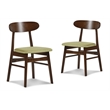 New Classic Furniture Morocco 7-Piece Mid-Century Wood Dining Set in Green