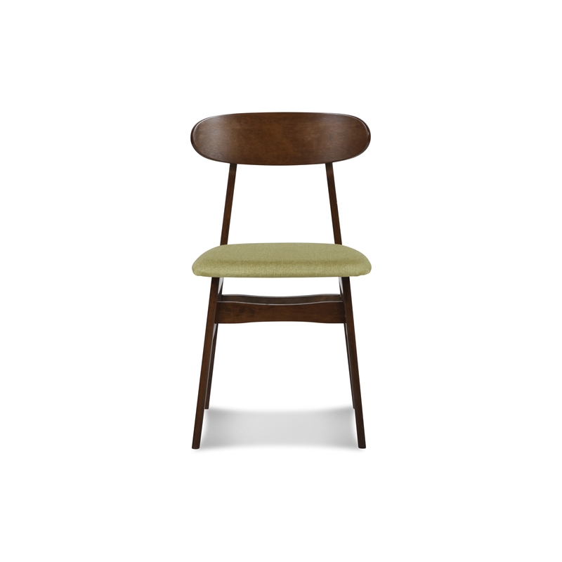 New Classic Furniture Morocco 7-Piece Mid-Century Wood Dining Set in Green