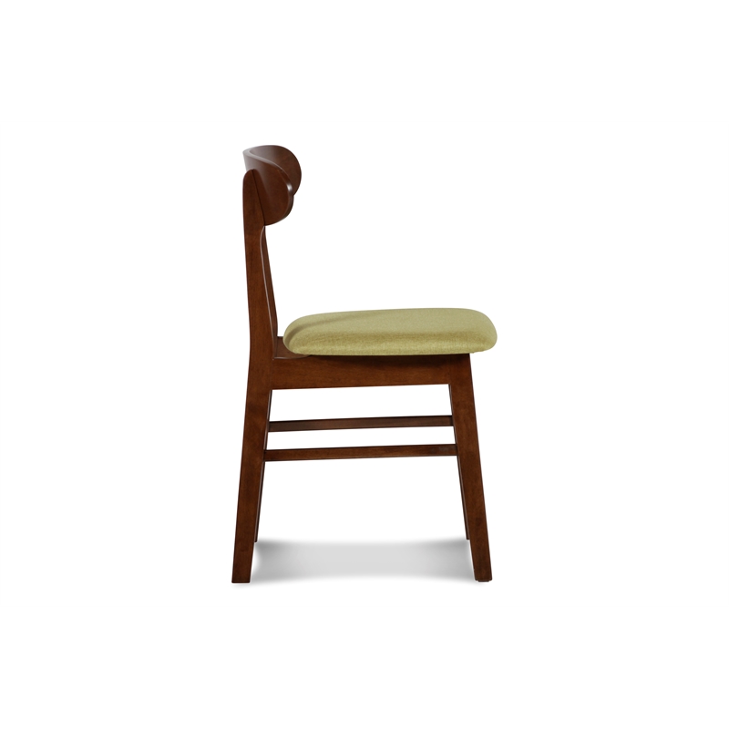 New Classic Furniture Morocco 7-Piece Mid-Century Wood Dining Set in Green