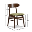 New Classic Furniture Morocco 7-Piece Mid-Century Wood Dining Set in Green