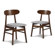 New Classic Furniture Morocco 7-Piece Mid-Century Wood Dining Set in Light Gray