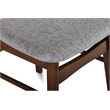 New Classic Furniture Morocco 7-Piece Mid-Century Wood Dining Set in Light Gray