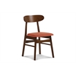 New Classic Furniture Morocco 5-Piece Mid-Century Wood Dining Set in Orange