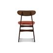 New Classic Furniture Morocco 5-Piece Mid-Century Wood Dining Set in Orange