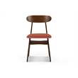 New Classic Furniture Morocco 5-Piece Mid-Century Wood Dining Set in Orange