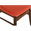 New Classic Furniture Morocco 5-Piece Mid-Century Wood Dining Set in Orange