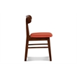 New Classic Furniture Morocco 7-Piece Mid-Century Wood Dining Set in Orange