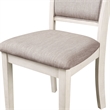 New Classic Furniture Amy 5-Piece Wood Dining Table Set in Bisque Beige