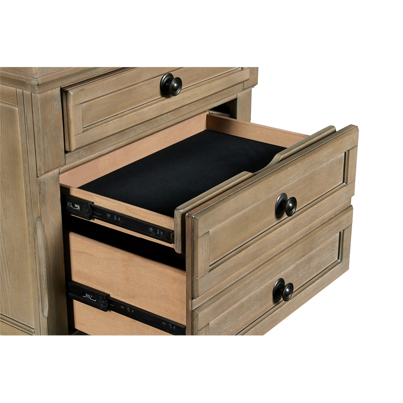 New Classic Allegra 4-Piece Wood Queen Bedroom Set with Nightstand in Pewter