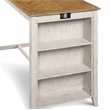 New Classic Furniture Amy 5-Piece Wood & Fabric Counter Set in Beige/Brown