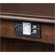 New Classic Furniture Amy 5-Piece Rectangle Wood & Fabric Counter Set in Cherry