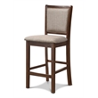 New Classic Furniture Amy 5-Piece Rectangle Wood & Fabric Counter Set in Cherry