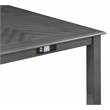 New Classic Furniture Amy 5-Piece Rectangle Wood & Fabric Counter Set in Gray