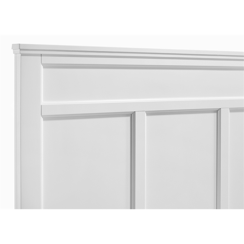 New Classic Furniture Andover Traditional Wood Full Bed in White