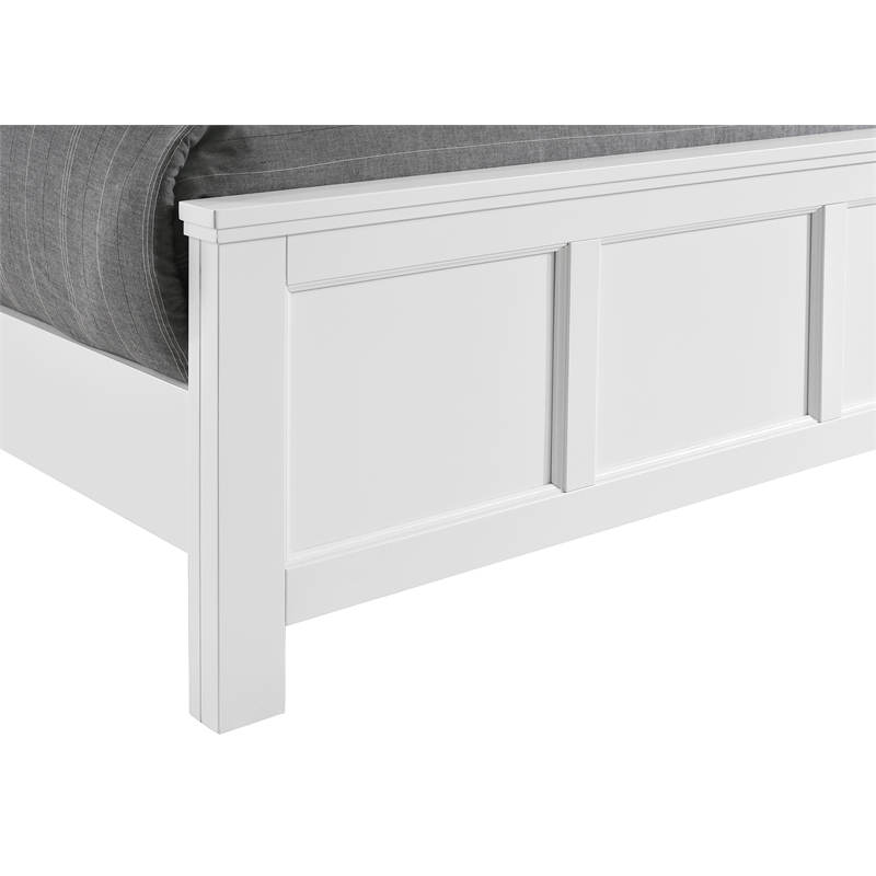 New Classic Furniture Andover Traditional Wood Full Bed in White