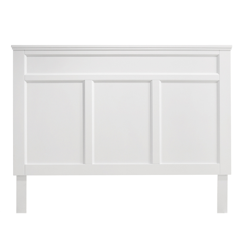New Classic Furniture Andover Traditional Wood Full Bed in White