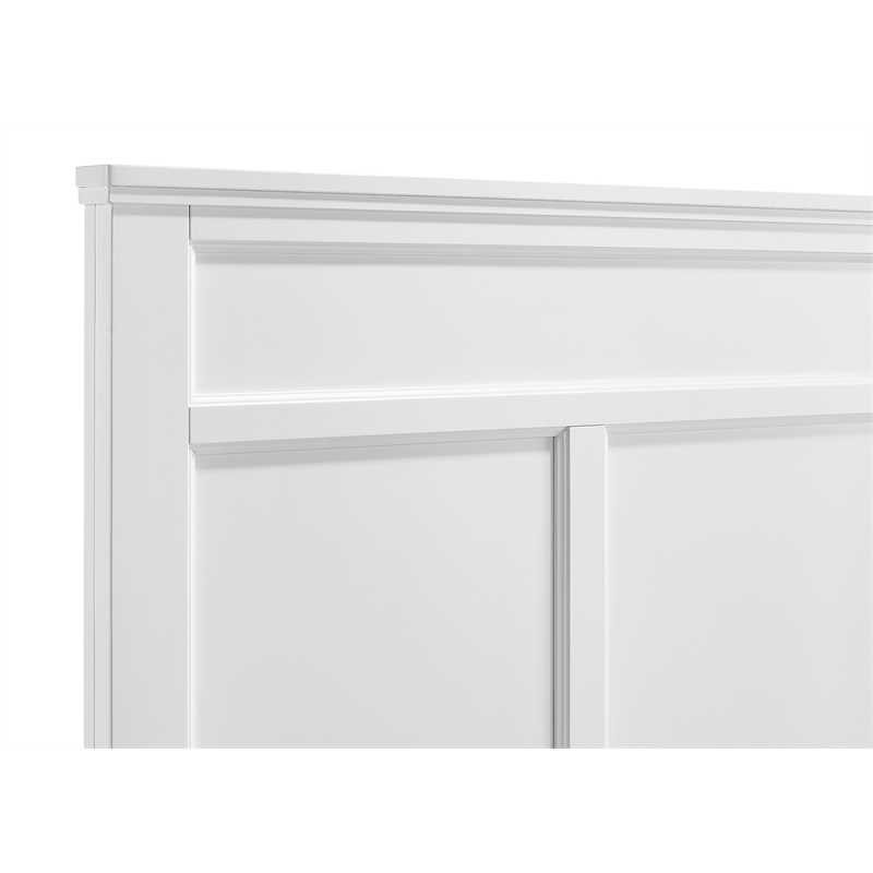 New Classic Furniture Andover Traditional Wood Twin Bed in White