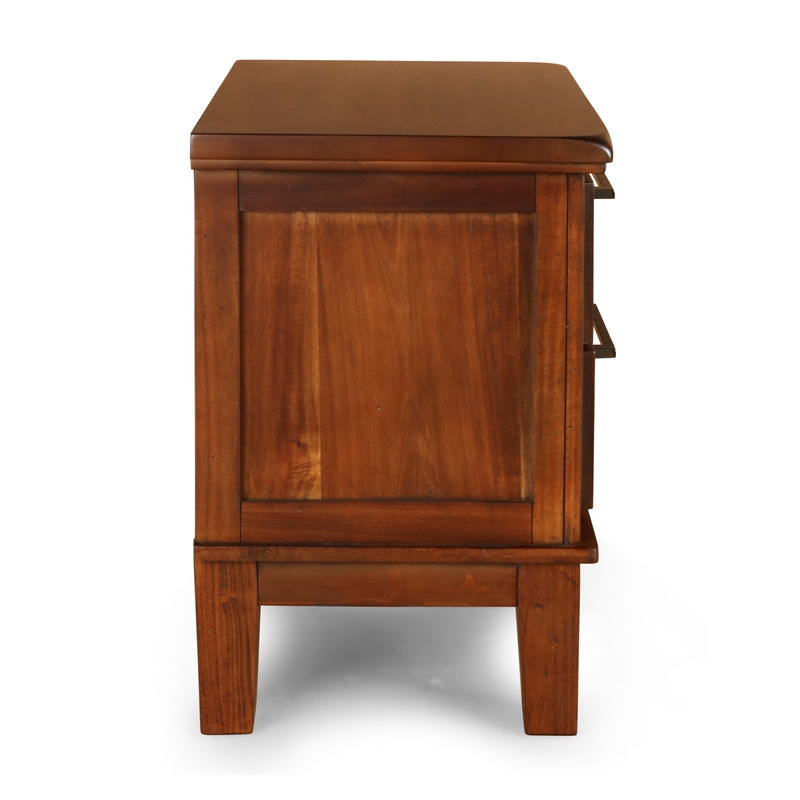 New Classic Furniture Cagney 5-Piece Wood King Bedroom Set in Chestnut