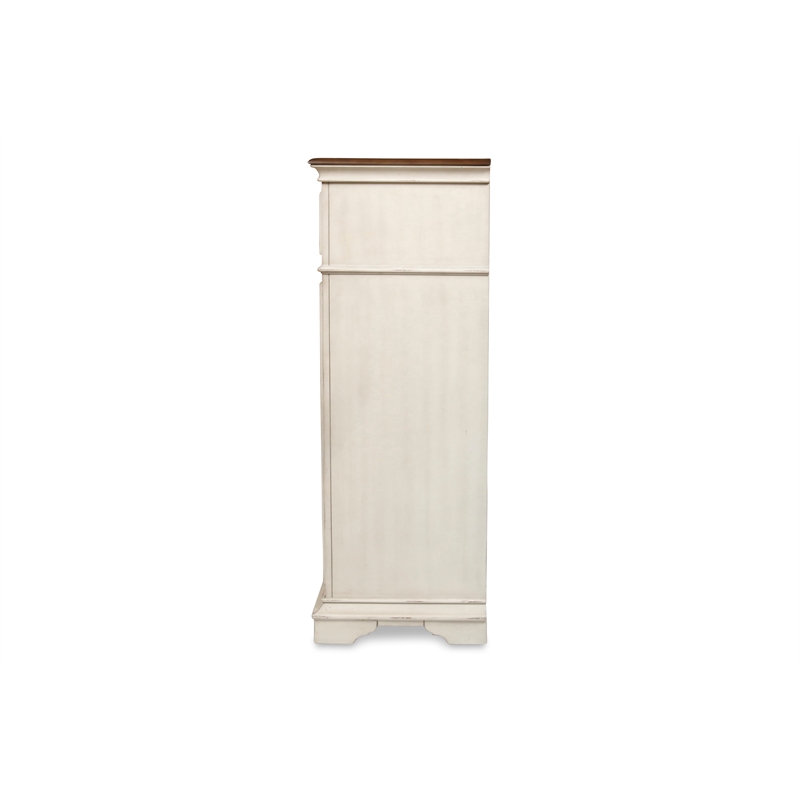 New Classic Anastasia 4-Piece Wood Queen Bedroom Set with Chest in Ant White
