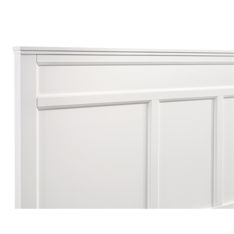 New Classic Furniture Andover 5-Piece Wood King Bedroom Set in White