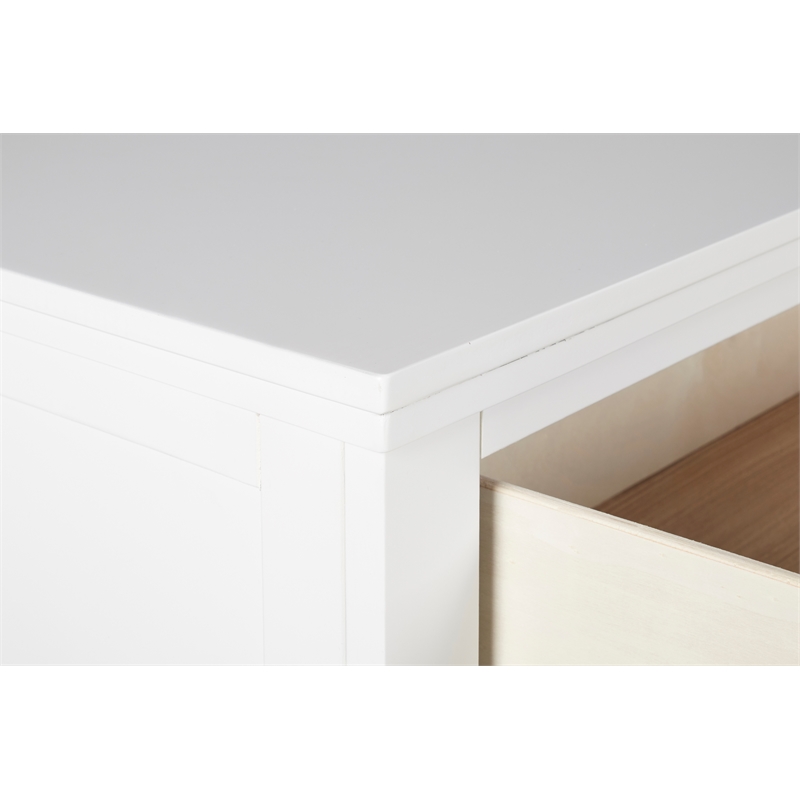 New Classic Andover 4-Piece Wood Queen Bedroom Set with Chest in White
