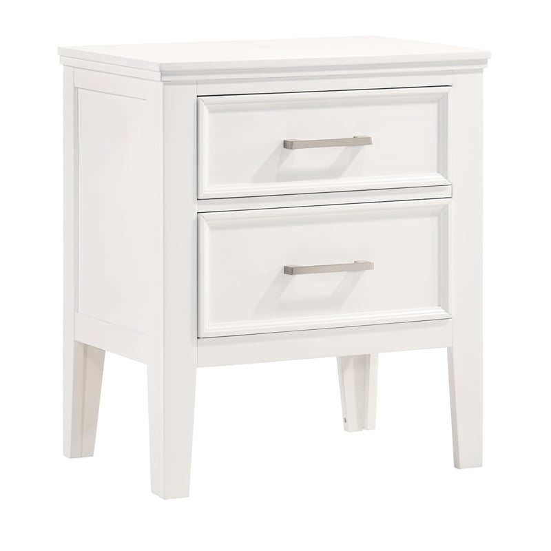New Classic Furniture Andover 5-Piece Wood Queen Bedroom Set in White