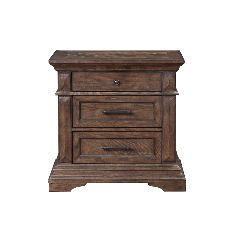 New Classic Mar Vista 5-Piece Wood Queen Bedroom Set in Walnut