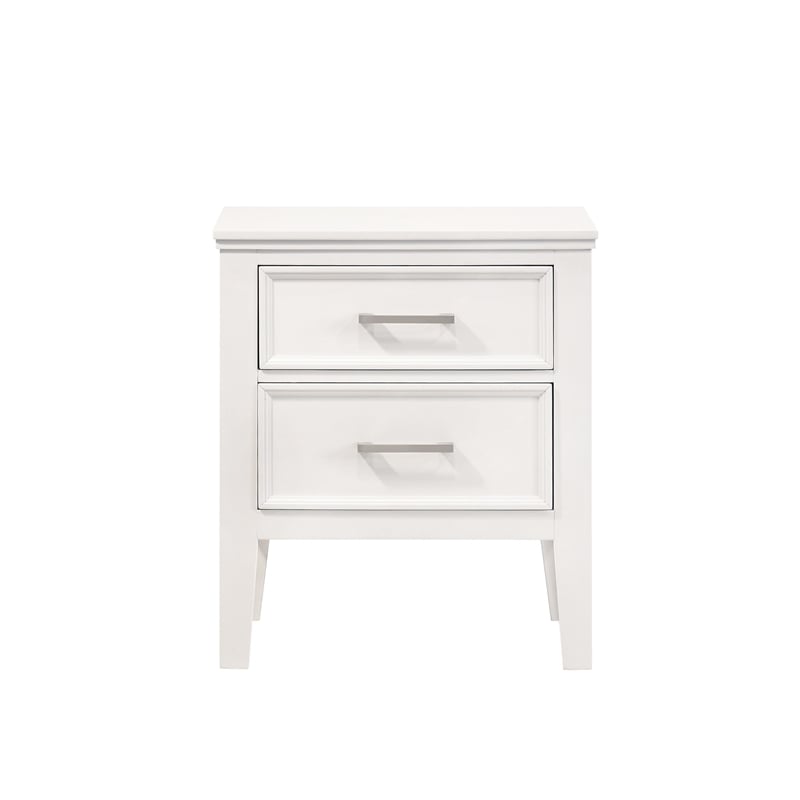 New Classic Furniture Andover 6-Piece Wood Queen Bedroom Set in White