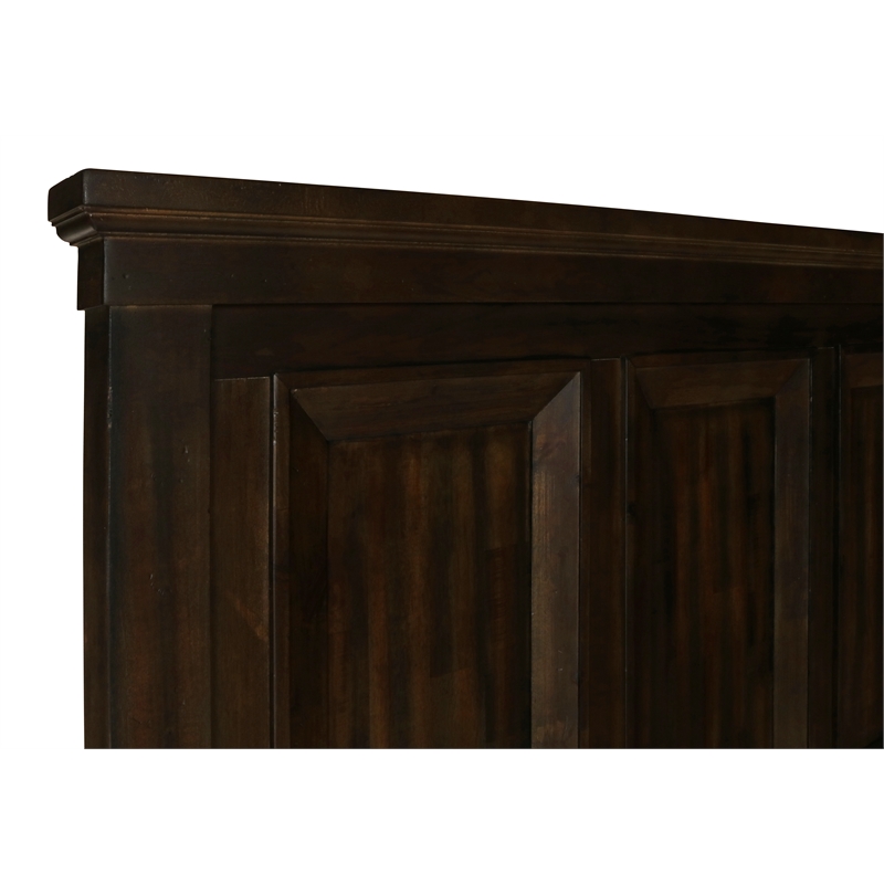 New Classic Furniture Sevilla Contemporary Wood King Bed in Walnut