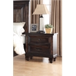 New Classic Furniture Sevilla 2-Drawer Wood Nightstand in Walnut