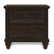New Classic Furniture Sevilla 2-Drawer Wood Nightstand in Walnut
